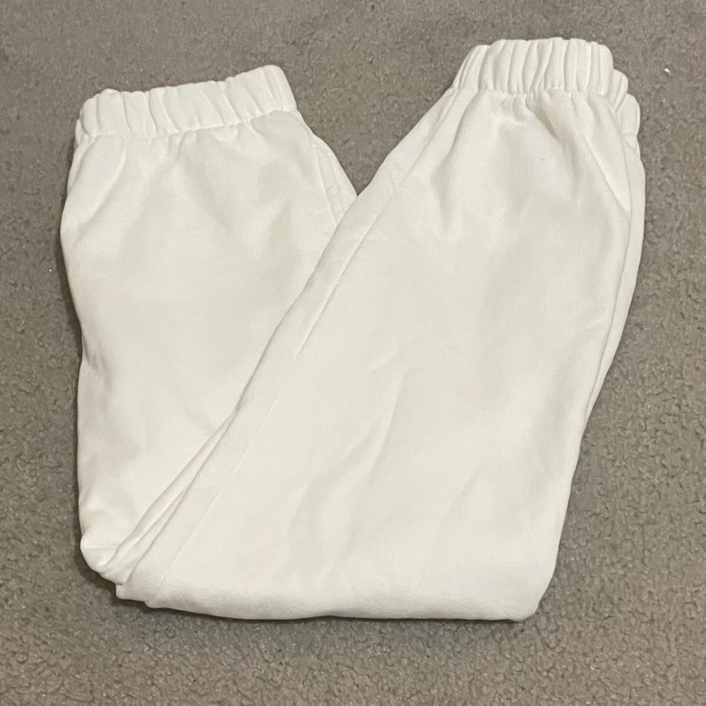 Brandy Melville John Galt White Rosa Sweatpants in Size Small
